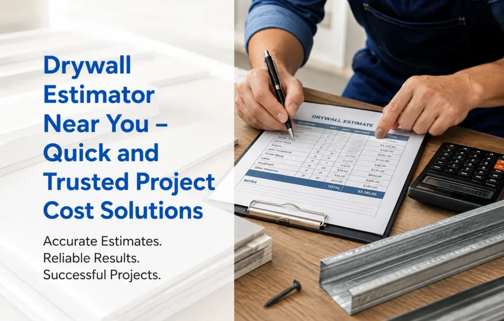 Drywall Estimator Near You – Quick and Trusted Project Cost Solutions