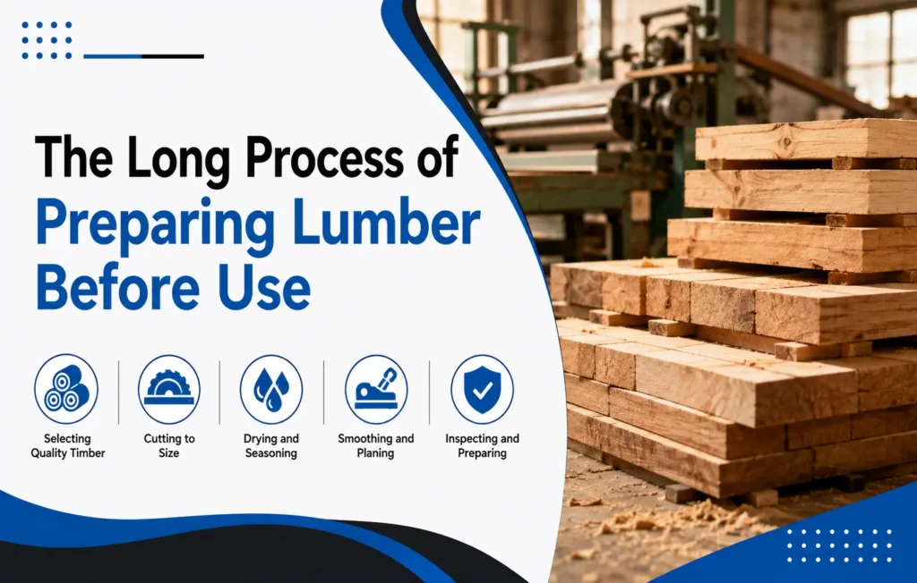preparing lumber