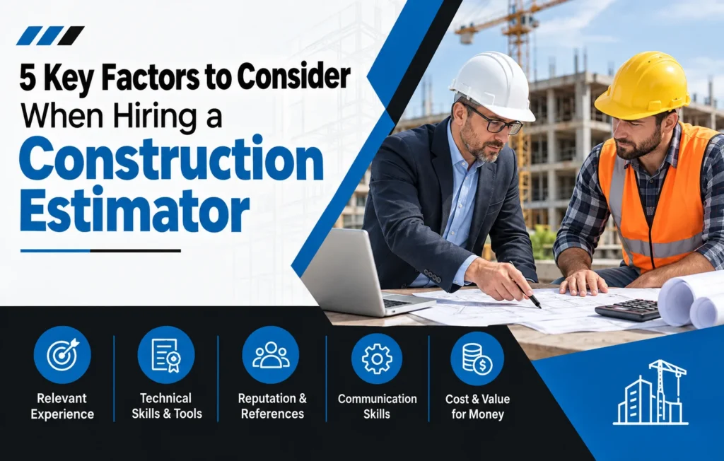 5 Key Factors to Consider When Hiring a Construction Estimator