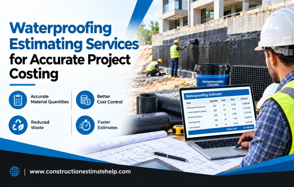 Waterproofing Estimating Services for Accurate Project Costing